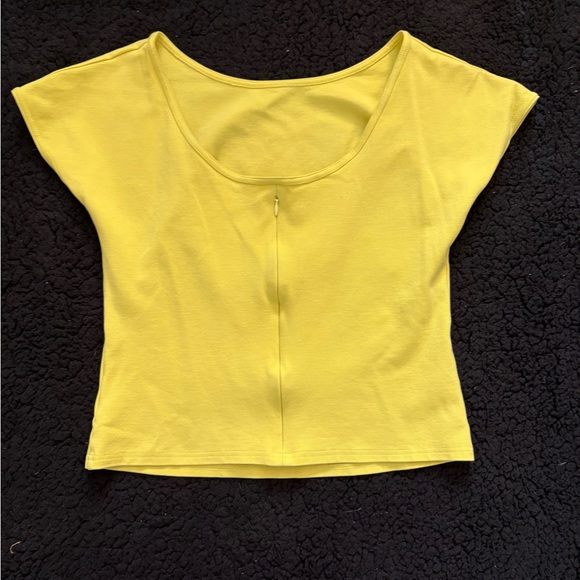 Akris Punto Bright Yellow Short Sleeve Top - Picture 3 of 7